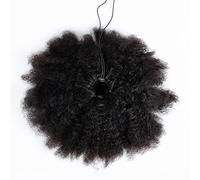 Extension de Queue de Cheval Queue de cheval de cheveux humains Afro Kinky Curly Drawstring Ponytail 6 "8" 10 "Brésilien Vierge Remy Hair Cordon Afro Puff Pony Tail Clip In Hair Extensions Extension d