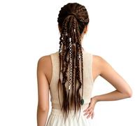 Extension De Queue De Cheval Tressée Accessoires Cheveux Pour Festival | Tresse Queue De Cheval Dreadlock Pour Petite Amie Et Femme Festival Vacances Concert En Plein A