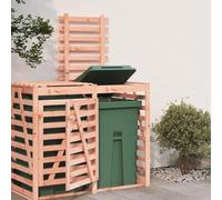 Extension de rangement pour poubelle en bois massif pour la gestion des déchets extérieurs - Abri de jardin durable pour l'organisation du jardin et de la maison