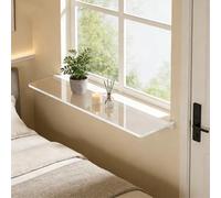 Extension de rebord de fenêtre en acrylique C NoDrill - Charge de 10 kg - Parfaite pour la cuisine et la salle à manger - 40 x 20 cm - Économie d'espace - Pour intérieur et jardin