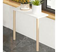 Extension de rebord de fenêtre en bois découpable - Étagère pour plantes pour économiser de l'espace et tableau LED multifonction (50 x 35 x 80 cm / 20x14x32in)