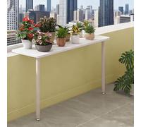 Extension de Rebord de Fenêtre Étagère à Plantes de Rebord de Fenêtre avec Pied Réglable, Rallonge de Comptoir Pour Rebord de Fenêtre de Cuisine, Perchoir pour Chat(Beige,110x30cm(43 1/4x11 3/4"))