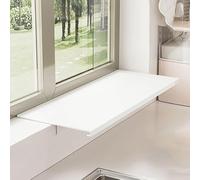 Extension de rebord de fenêtre magnétique en acier au carbone pour étendre l'espace de cuisine, idéal pour organiser et décorer un design élégant blanc (60 x 25 cm)