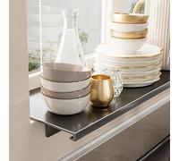 Extension de rebord de fenêtre magnétique sans perçage pour cuisine, salle de bain, balcon - Gris (L 60 cm x l 20 cm)