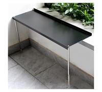 Extension de rebord de fenêtre réglable pour plantes d'intérieur et chats - Étagère de bain de soleil avec pieds en acier inoxydable (100,1 x 20,3 cm, hauteur 32 cm-53,3 cm) - Parfait pour les