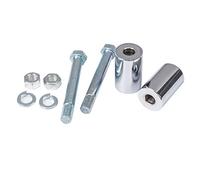 Extension de rehausseurs de guidon de 5,1 cm pour Harley Davidson 1-1/4" Chrome Entretoises de guidon de moto