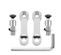 Extension De Rétroviseur pour Moto, Adaptateur D'extension De Rétroviseur, Adaptateurs D'extension De Rétroviseur, Base D'extension De Rétroviseur Support pour Relever(White)
