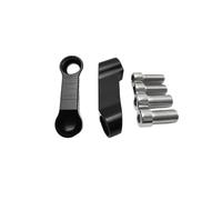 Extension De Rétroviseurs De Moto Adaptateur D'extension De Rétroviseur Adaptateurs D'extension De Rétroviseur Base De Rétroviseur Support pour Relever(Black)