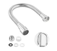 Extension de Robinet Cuisine à 360° avec Bec Flexible avec 20cm, Prolongateur Robinet avec Adaptateur, Prolongateur de Robinet pour Évier de Cuisine, Douchette Évier Multifonctionnelle