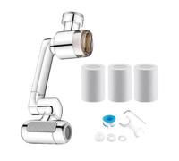 Extension De Robinet D'évier - Fixation D'aérateur Rotatif En Cuivre, Buse De Filtre À Eau Anti-éclaboussures | Tête D'écoulement À Direction Réglable | Outil De Nettoyage De Lavage De Cuisine, Salle