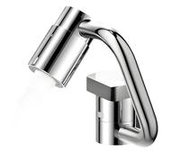 Extension de robinet rotatif - Bras réglable à 1440 degrés, sortie modes de débit, dispositif de fixation flexible pour évier, salle de bain, cuisine, extension pour appartement, hôtel, dortoir