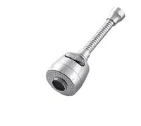 Extension de robinet rotative à 360 degrés, 2 pièces, barboteur d'évier cuisine, adaptateur dispositif d'économie d'eau, buse douce, accessoires salle bains Pour Cuisine(2 Gears-Long)