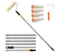 Extension de rouleau de peinture - de peinture portable, fixation compacte avec rouleau de recharge | Équipement de décoration pratique pour les bords de finition, les surfaces artisanales