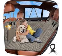 Extension de siège arrière pour chiens, housse de siège de voiture à fond rigide pour chiens, style hamac, grand espace, peut supporter 190,5 kg, robuste, imperméable, pour voiture, SUV, camion (gris)
