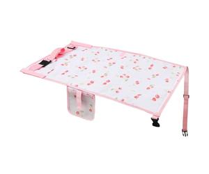 Extension de siège d'avion confortable pour enfants - Rembourrage de repose-pieds léger et pliable - Avec ceintures de sécurité renforcées - Accessoire de confort de vol pour enfants