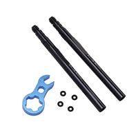 Extension de soupape française, haute résistance Portable Prolongateur de tige de valve en alliage d'aluminium résistant à la corrosion pour vélo de route (80 mm)