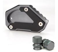 Extension De Support Béquille Latérale, Accessoires Valve Pneu Moto pour Suzuki V-Strom 650 DL650 Vstrom XT 2004 - 2022(1 Set-Grey)