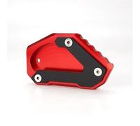 Extension De Support Béquille Latérale, Accessoires Valve Pneu Moto pour Suzuki V-Strom 650 DL650 Vstrom XT 2004 - 2022(Stand Pad-Red)