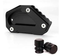 Extension De Support Béquille Latérale, Accessoires Valve Pneu Moto pour Suzuki V-Strom 650 DL650 Vstrom XT 2004 - 2022(1 Set-Black)