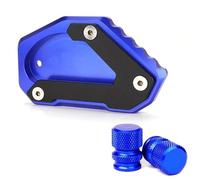 Extension De Support Béquille Latérale, Accessoires Valve Pneu Moto pour Suzuki V-Strom 650 DL650 Vstrom XT 2004 - 2022(1 Set-Blue)