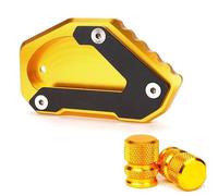 Extension De Support Béquille Latérale, Accessoires Valve Pneu Moto pour Suzuki V-Strom 650 DL650 Vstrom XT 2004 - 2022(1 Set-Gold)