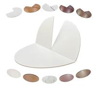 Extension de table ronde pliable de 119,4 cm, 150 cm, grande table pliante en bois pour salle à manger temporaire, facile à plier et à ranger, design peu encombrant (blanc, 170 cm/67)