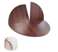 Extension de table ronde pliable de 119,4 cm et 129,5 cm pour économiser de l'espace en bois pour dîners de famille, plateau réglable, rouge, idéal pour le divertissement (200,7 cm)