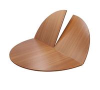 Extension de table ronde pliable de 12708,2 cm de diamètre - Grande table de rechange en bois pour restauration et banquets - Rangement facile - Jaune (140 cm)