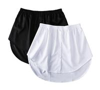 Extension de Taille Pcs Taille Solide Plus 2 Jupe à Garniture élastique Accessoire pour Femme (Silver, XXL)