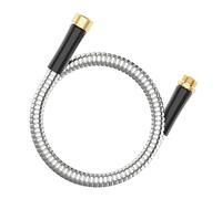 Extension De Tuyau D'arrosage En Acier Professionnel Conception Flexible Et Non Corrosive Avec Connecteurs En Laiton Pour L'arrosage Et Le Lavage De Voiture