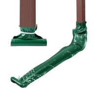 Extension de tuyau de descente - Dispositif d'eau de pluie en PVC pour le jardinage en plein air, détourne l'eau des fondations de la maison, empêche les éclaboussures (120 cm, vert)