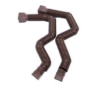 Extension de Tuyau de Drainage Flexible, Rallonge de Tuyau de Descente de Gouttière Durable pour Usage Résidentiel, 21 à 58 Pouces pour la Maison et Le Jardin (Brown)