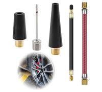 Extension de valve de voiture,Rallonge Valve Pneu 5PS Extension de Valve de Pneu Rotative pour Moto Trottinette Vélo Voiture Camion Van Caravane Tire Value Extension Adapter