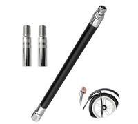 Extension de Valve, Tuyau de Gonfleur d'Extension en Caoutchouc Anti-Retour de 16 cm avec 2pcs Pneu Valve Extension Adaptateur 39 MM, Extension de Valve de Pneu pour M365 Scooter, Vélo, Voiture, Moto