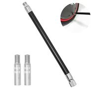 Extension de Valve, Tuyau de Gonfleur d'Extension en Caoutchouc avec 2pcs Pneu Valve Extension Adaptateur 39 MM, Extension de Valve de Pneu pour Xiaomi M365 Scooter, Trottinette, Vélo, Voiture, Moto