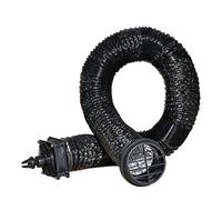 Extension de ventilation AC pour voiture - Conduit de refroidissement flexible 600 x 8 cm, système de tuyau en aluminium PP, kit de rehausseur de flux d'air pliable | Extension de climatiseur de véhic