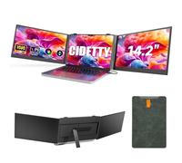 Extension d'écran ultra fine pour ordinateur portable, 14" 1080p FHD léger, triple écran, moniteur portable pour ordinateurs portables, convient pour ordinateur portable de 13 à 17", compatible avec