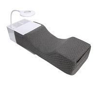 Extension des Cils Oreiller en U en Forme de U avec Lumière et Organisateur Plateau à LED | Tissu Doux et Respirant avec Design incurvé pour le Confort la Peau | Console Multifonctionnelle USB