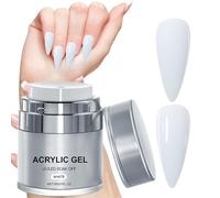 Extension d'ongles UV - Résine de modelage pour ongles longs | Formule durcissante à la lumière LED avec pinceau de précision, formule de modélisation professionnelle de style salon