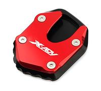 Extension du Support Latéral pour X ADV X-ADV XADV 750 2021-2022, Plaque de Support du Coussin D'extension du Support Latéral du Pied du Motocycle (Rouge)