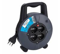 Extension Électrique Enrouleur 4 MT M 3X1 4 Prises Sortie Bip Schuko 197