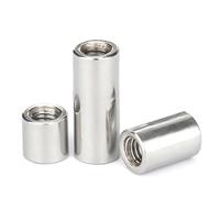 Extension en acier inoxydable 304 M2 M3 M4 M5 M6 M8 M10 ~ M16, Joint de colonne ronde épaisse, écrou d'accouplement, connexion cylindrique(OD6xM3x8 (50pcs))