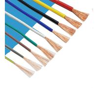 extension extérieure Fil électrique Flexible en cuivre for haut-parleur, 22awg, 16awg, câble multibrins, 0,3 mm2 à 1,5 mm2 sous gaine solaire(Color:Blue,Size:10meter RV 17AWG-1mm2)