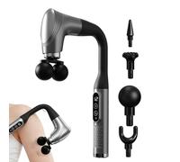 Extension Handle Muscle Massager, Electric Double Head Powerful Massager, Deep Tissue Muscle with Intensity Vibration, Handheld Body with Ergonomic Design, for Back Shoulder Legs Spine Men Women Adult