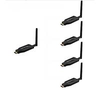 Extension HDMI sans fil Plug and Play 50M sans fil HDMI émetteur et 4 récepteurs 1080P HD 5G WiFi pour ordinateur portable à la télévision (1 TX à 4 RX)