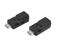 Extension HDMI sur Cat5e / 6, 1080p @ 60Hz Répéteur HDMI to RJ45 Ethernet Network Converter, jusqu'à 196,86 Pieds / 60 M de Distance, émetteur HDMI et Récepteur pour HDTV STB PC
