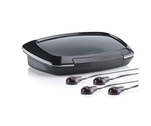 Extension Infrarouge - Marmitek Invisible Control Black 4 - Fonctionnement des Appareils dans une Armoire Fermée avec sa Propre Télécommande - 4x Émetteurs (Adhésifs) LED - Modèle de Table