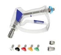 Extension Laveuse 38 Pouces avec 5 Buses Quick Connect | Rotation 360°, 5 buses incluses, connexion rapide, réduit la fatigue, pour idéal patios
