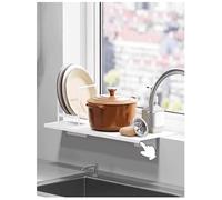 Extension magnétique de rebord de fenêtre - Sans perçage en acier au carbone pour étagères de cuisine et salle de bain 70 x 15 cm - Solution peu encombrante pour la maison et le bureau