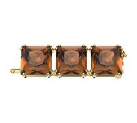 Extension Millenia, Taille Carré, Marron, Doré à l’or 18 carats (750/1000) OS